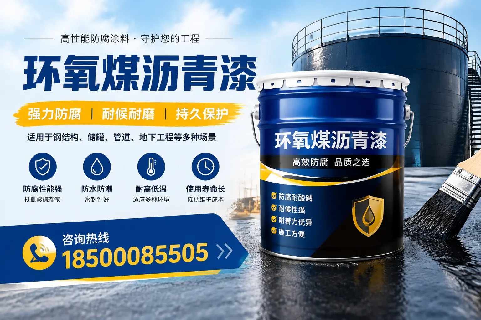 环氧煤沥青漆在工业中的应用，商洛企业的选择